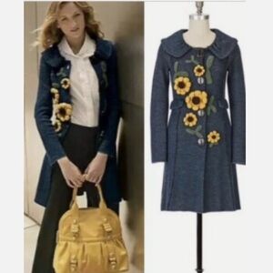 Charlie and Robin Sunflower Sweater Cardigan for Anthropologie